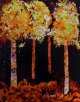 Birch tree painting