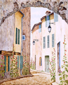 Down The lane french painting