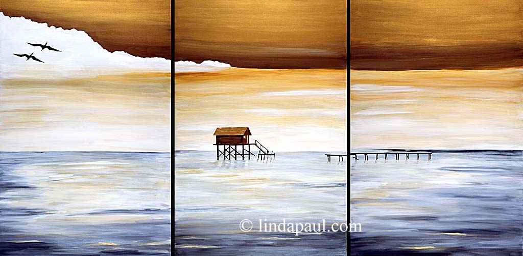 Metaphor Large Art On Canvas By Artist Linda Paul
