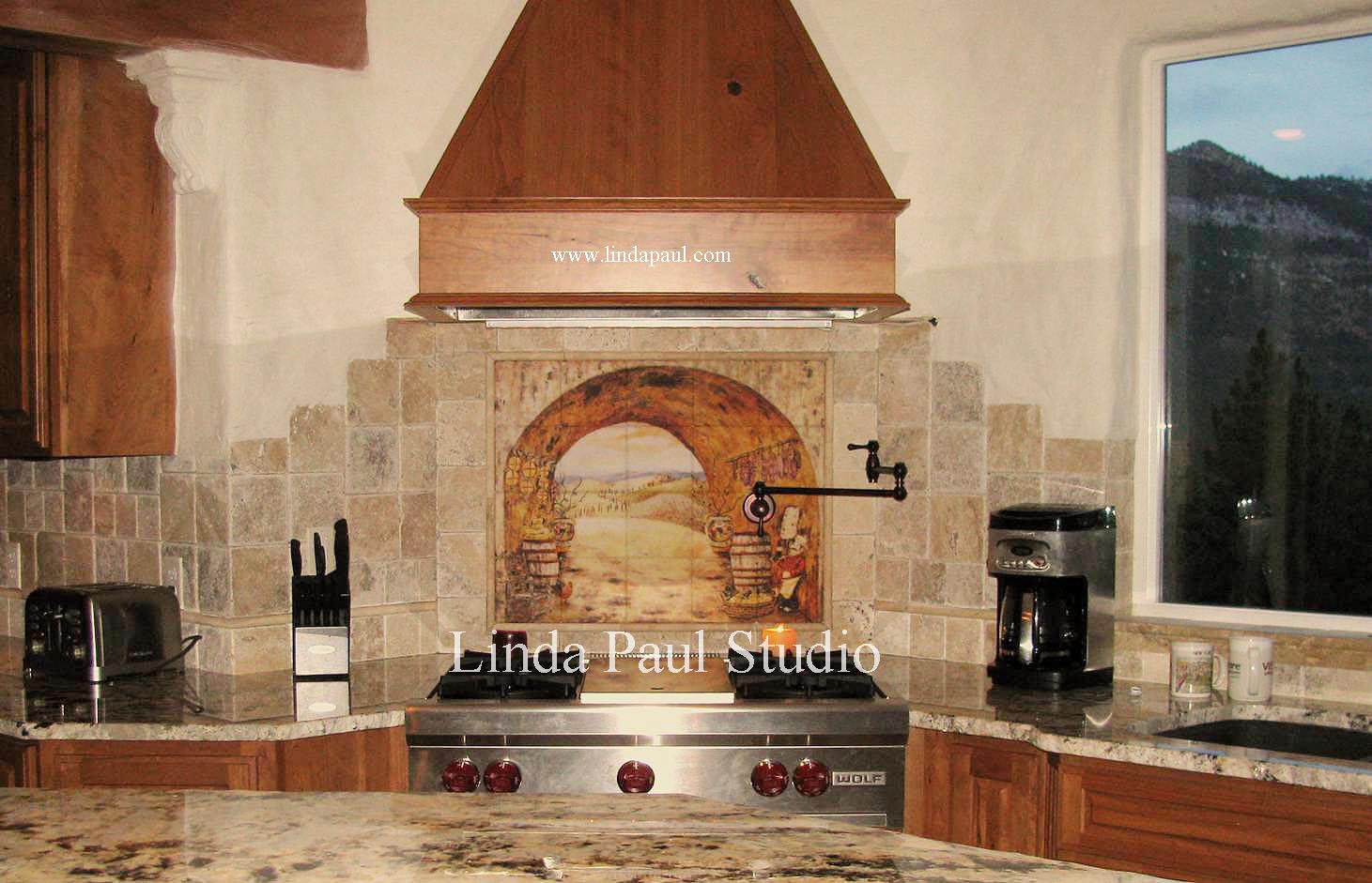 Tuscan Backsplash  Tile Wall Murals  Tiles Backsplashes