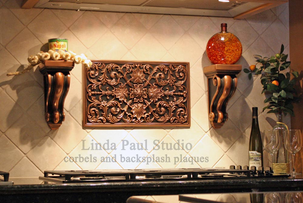 Kitchen Backsplash Plaques - Ravenna Decorative Tile Medallion