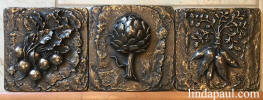 3 vegetable metal tiles