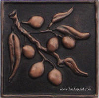 copper olive tile