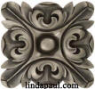 rachels flower accent in nickel silver highlight polish finsih