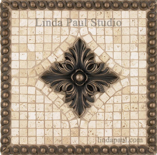 Kitchen Backsplash Medallions Mosaic Tile Metal Backsplashes