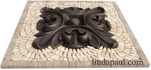 side view of rachels flower small medallion