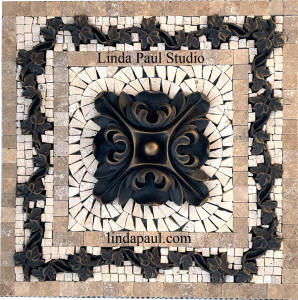 rachels flower and wandering vine small medallion