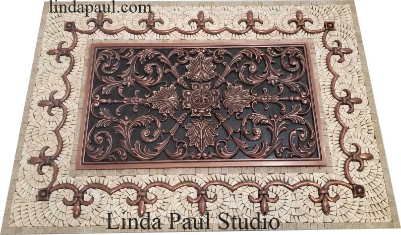 Kitchen Backsplash Plaques - Ravenna Decorative Tile Medallion