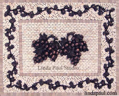 double grape and vine medallion