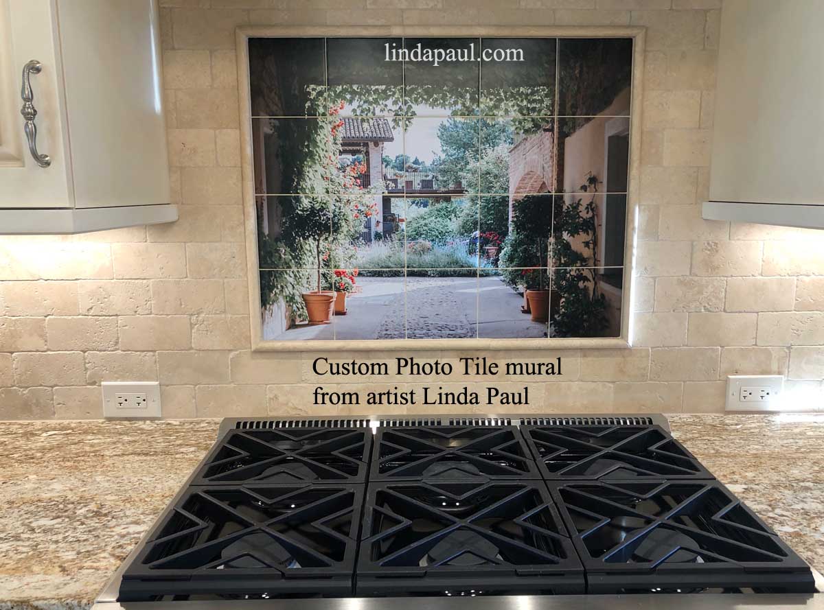 beautiful closeup of custom designed kitchen, with marble looking