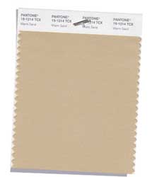 pantone warm sand color