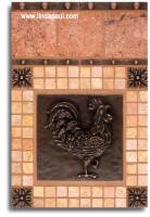 rooster tile designs