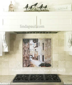 personalized tile mural