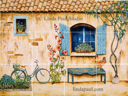 french country kitchen tiles