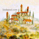 italian hill town tile