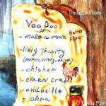 voodoo cajun shopping list tile