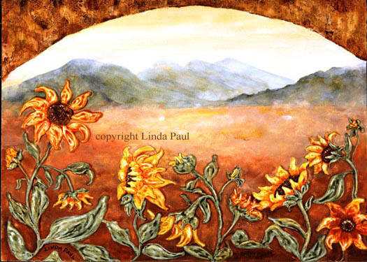 sunflowers kitchen backplash mural