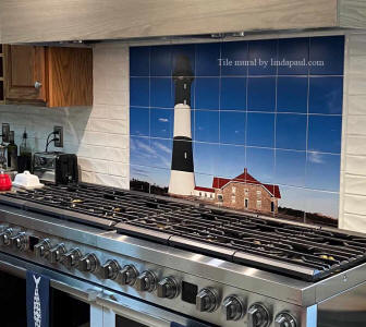 fire island lighthouse backsplash tiles mural