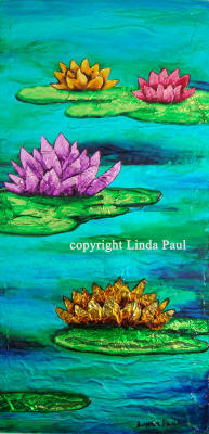 water lily art